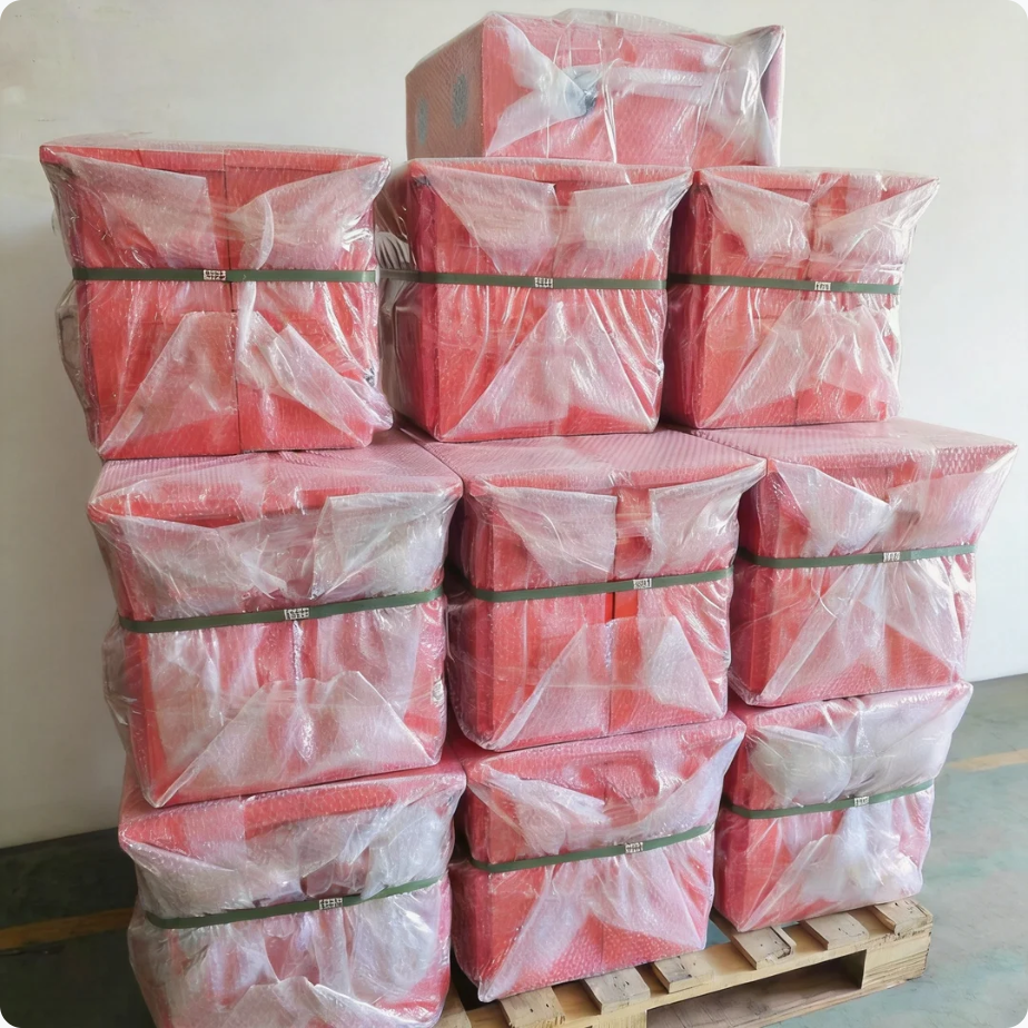Malapit nang i-export sa United States ang mga orange distribution box na ginawa ng Ouyue Factory