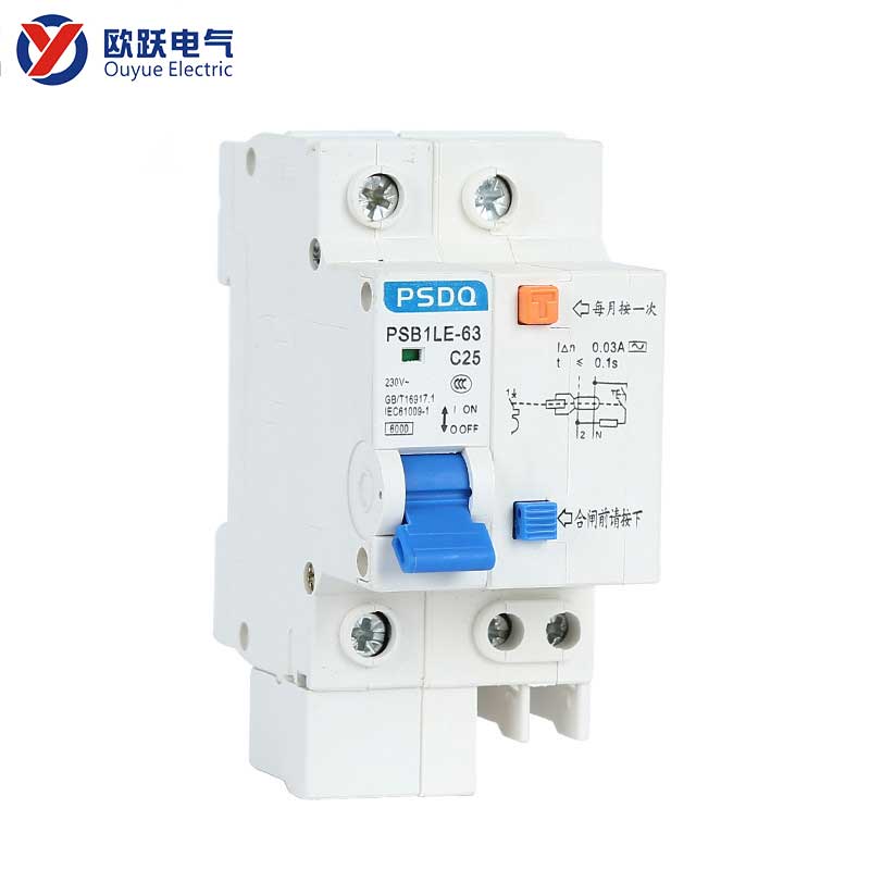 Maliit na leakage circuit breaker 63A 1P+N