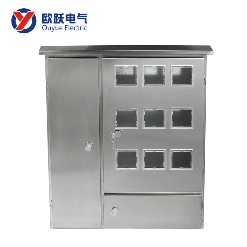 Hindi kinakalawang na asero Panlabas na Rainproof Electricity Meter Box